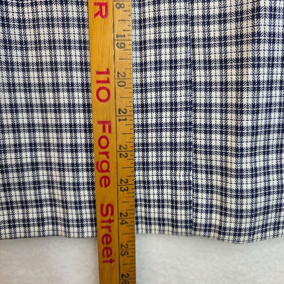 Susan Bristol Vintage Plaid Skirt Size 8 A-Line Classic Preppy Mod Careerchic - Picture 8 of 8